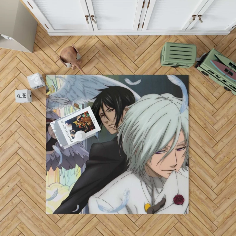 Angela and Sebastian Dark Ties Anime Rug