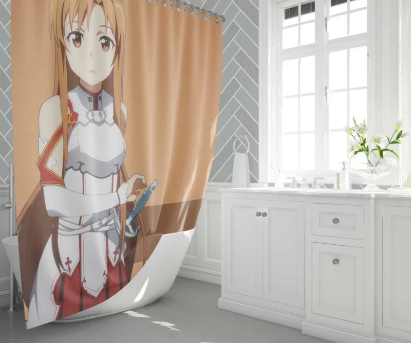 Anime Asuna Yuuki Influence Shower Curtain 1