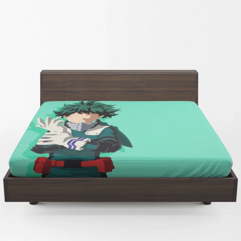 Anime My Hero Academia Izuku Midoriya Fitted Sheet 1