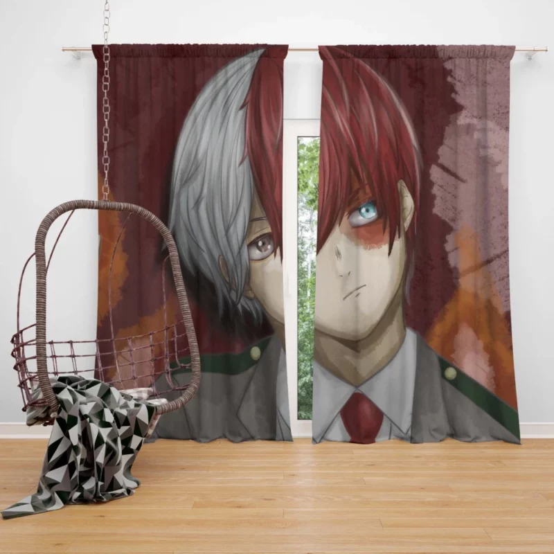 Anime My Hero Academia Shoto Todoroki Curtain