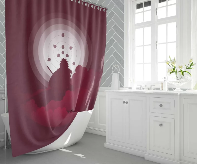 Anime Naruto Madara Uchiha Shower Curtain 1