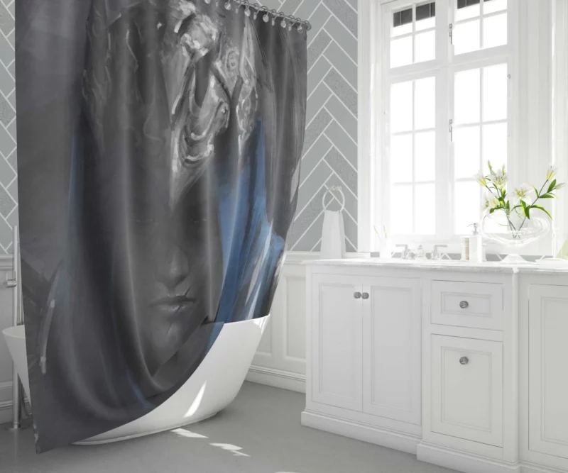 Artorias the Abysswalker Dark Souls Hero Anime Shower Curtain 1