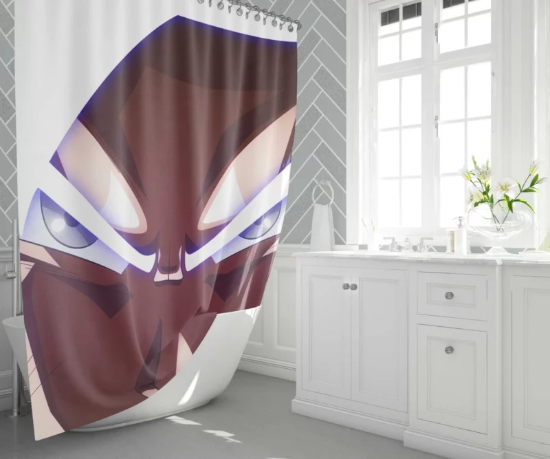 Ascendance of Goku Ultra Instinct Unleashed Anime Shower Curtain 1