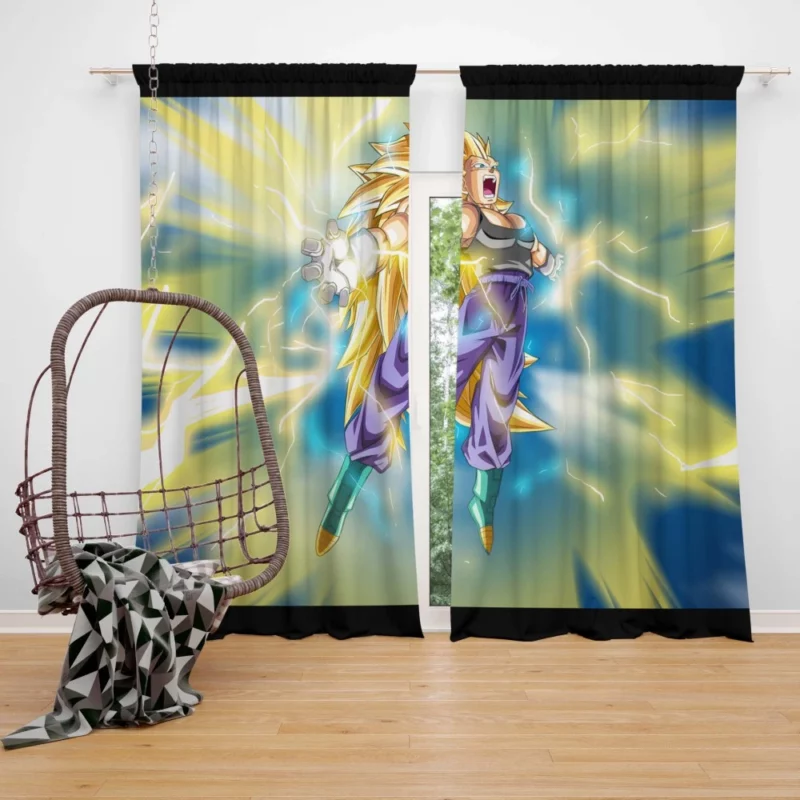 Ascended Prince Vegeta Power Surge Anime Curtain