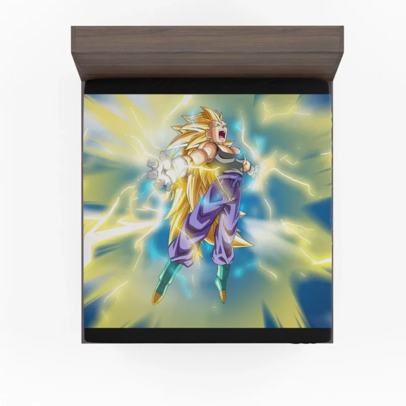 Ascended Prince Vegeta Power Surge Anime Fitted Sheet