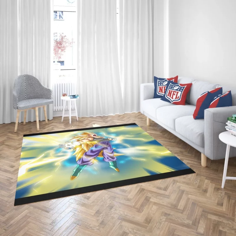 Ascended Prince Vegeta Power Surge Anime Rug 2