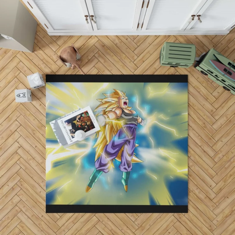 Ascended Prince Vegeta Power Surge Anime Rug