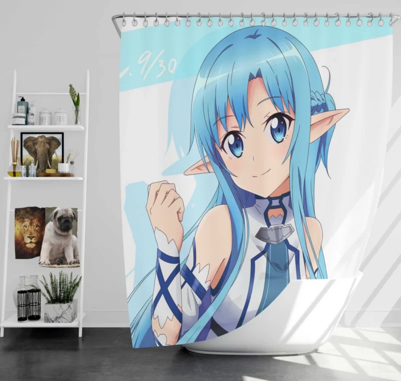 Asuna Odyssey in Aincrad Anime Shower Curtain