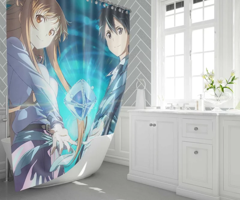 Asuna Ordinal Scale Adventure Anime Shower Curtain 1