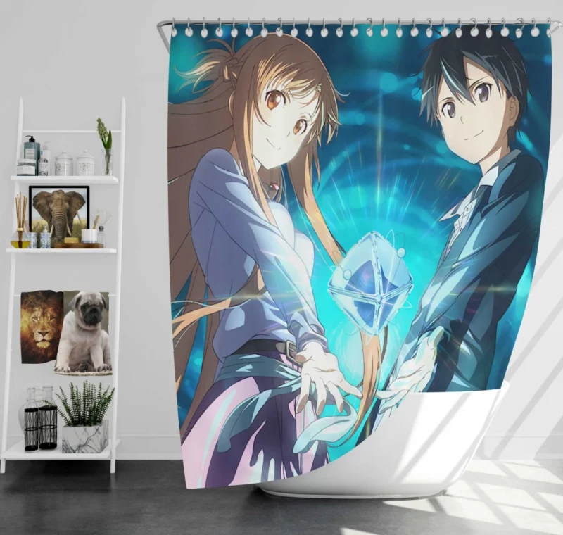 Asuna Ordinal Scale Adventure Anime Shower Curtain