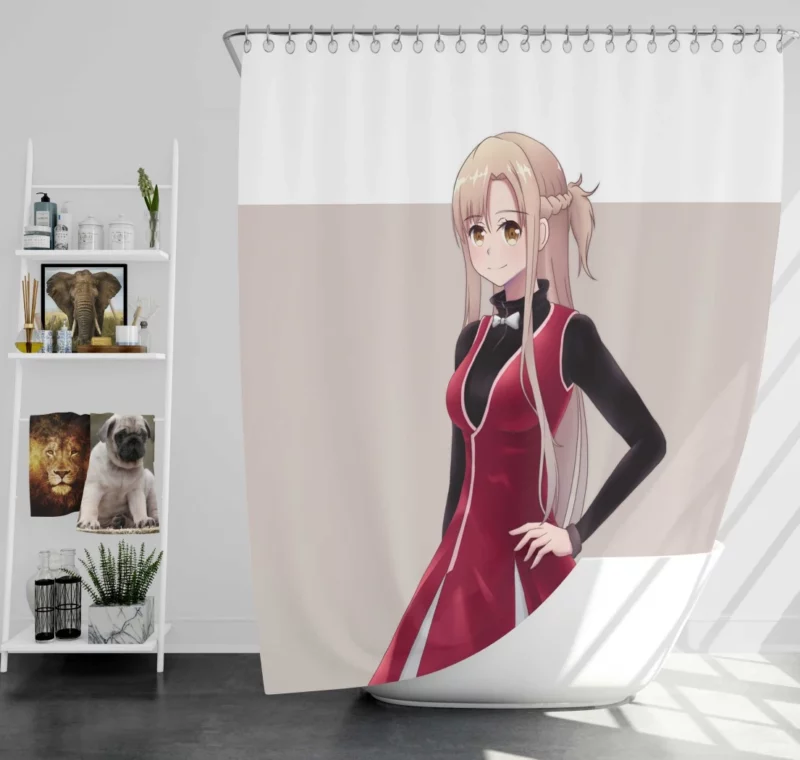 Asuna Yuuki A Beacon in Sword Art Online Anime Shower Curtain