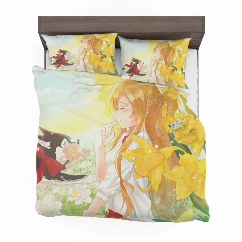 Asuna Yuuki A Floral Presence Anime Bedding Set 1