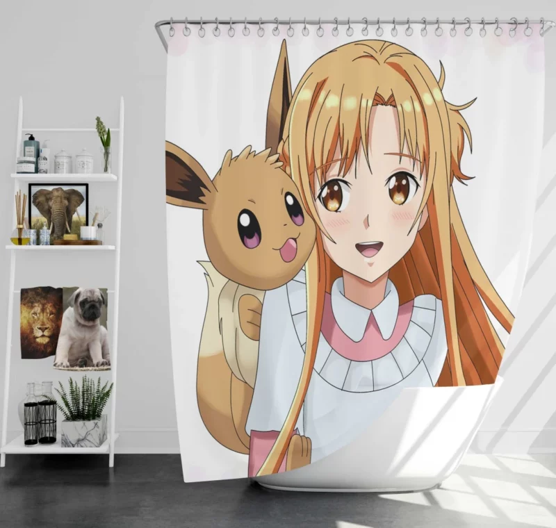 Asuna Yuuki A Pillar of Sword Art Online Anime Shower Curtain