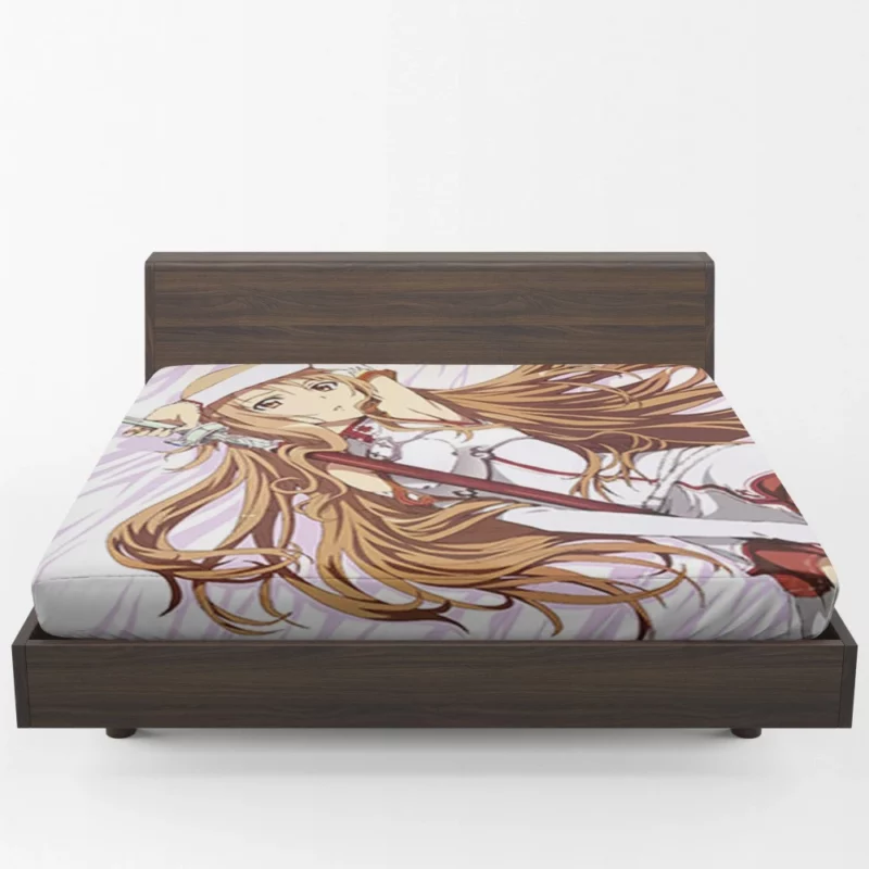 Asuna Yuuki A Resilient Warrior Anime Fitted Sheet 1