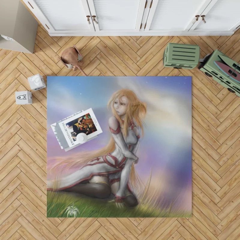 Asuna Yuuki Adventures Anime Rug