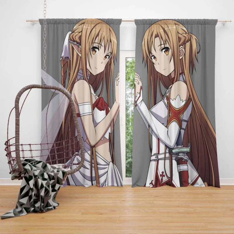 Asuna Yuuki Adventures in Sword Art Online Anime Curtain