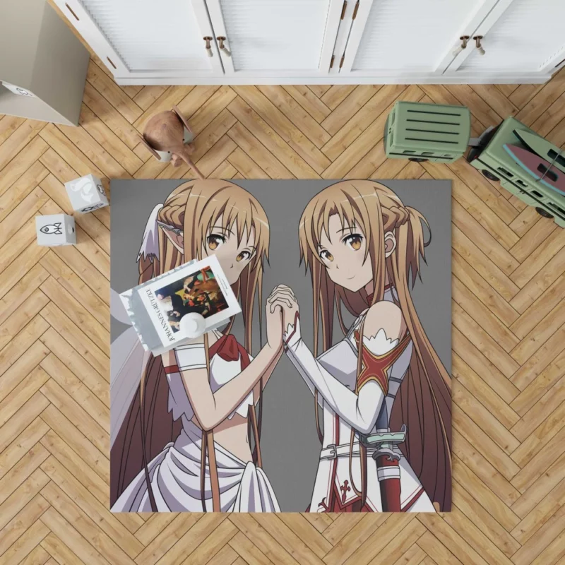 Asuna Yuuki Adventures in Sword Art Online Anime Rug