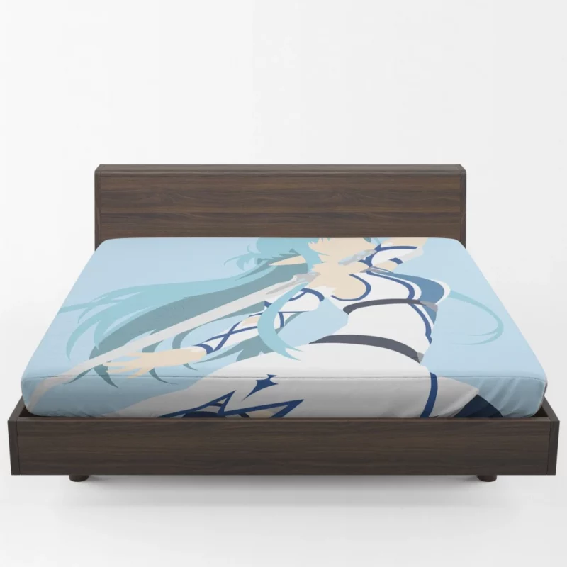 Asuna Yuuki Adventures in Virtual Worlds Anime Fitted Sheet 1