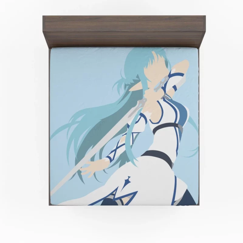 Asuna Yuuki Adventures in Virtual Worlds Anime Fitted Sheet