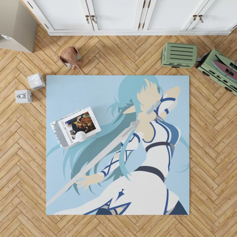 Asuna Yuuki Adventures in Virtual Worlds Anime Rug