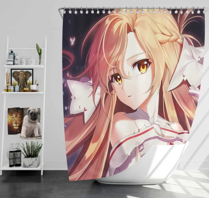 Asuna Yuuki Captivating Sword Art Online Anime Shower Curtain