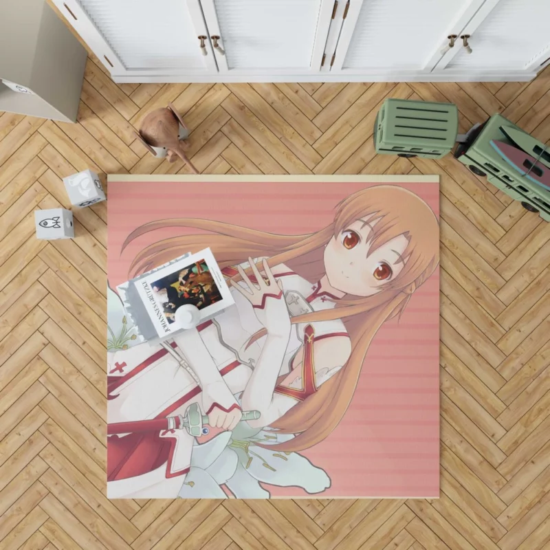 Asuna Yuuki Contributions to Sword Art Online Anime Rug