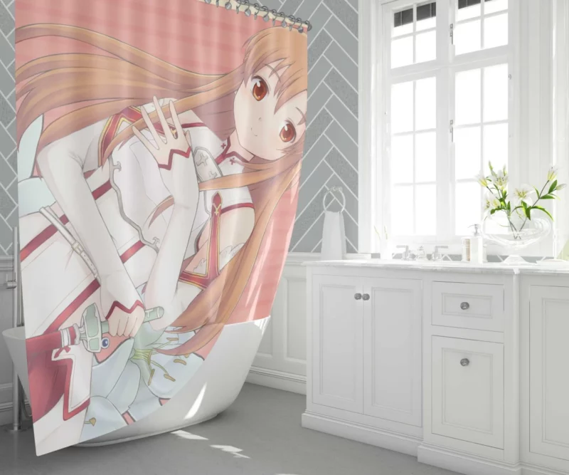 Asuna Yuuki Contributions to Sword Art Online Anime Shower Curtain 1