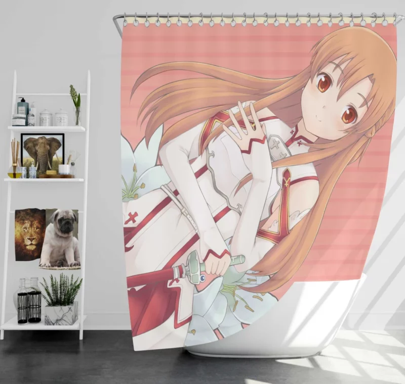 Asuna Yuuki Contributions to Sword Art Online Anime Shower Curtain