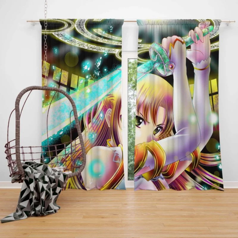 Asuna Yuuki Defining Sword Art Online Anime Curtain