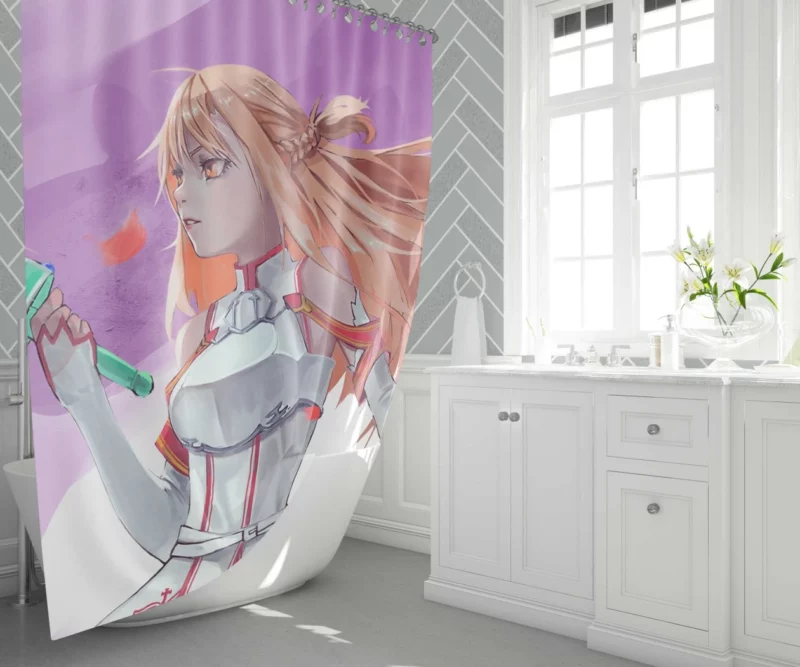 Asuna Yuuki Digital Duelist Anime Shower Curtain 1