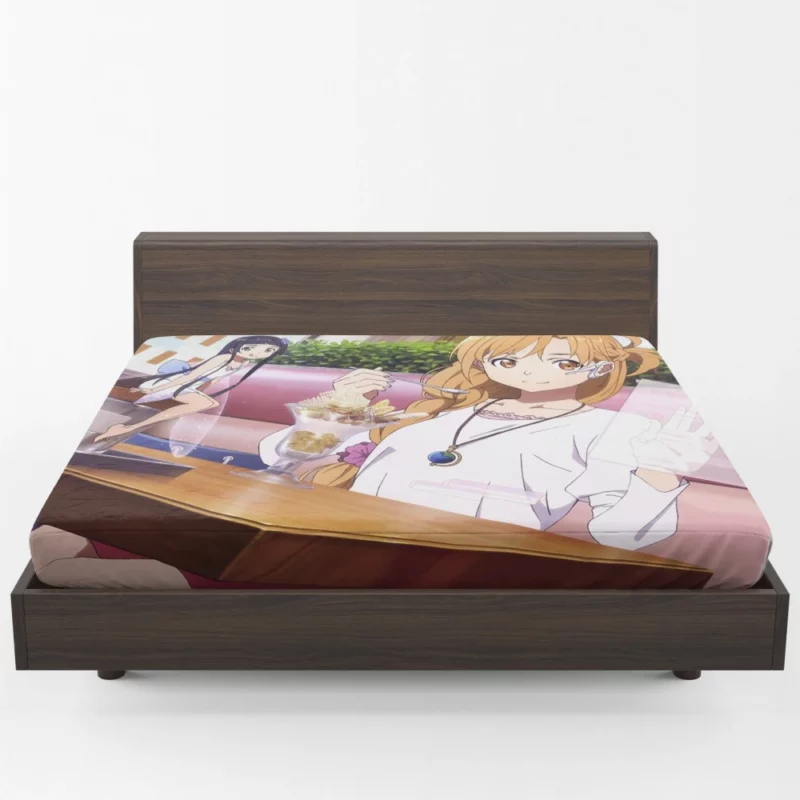 Asuna Yuuki Dining Experience Anime Fitted Sheet 1