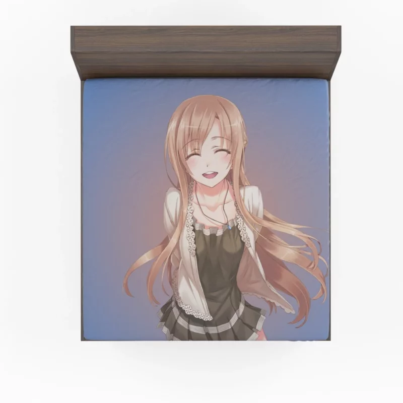 Asuna Yuuki Diving into Virtual Worlds Anime Fitted Sheet