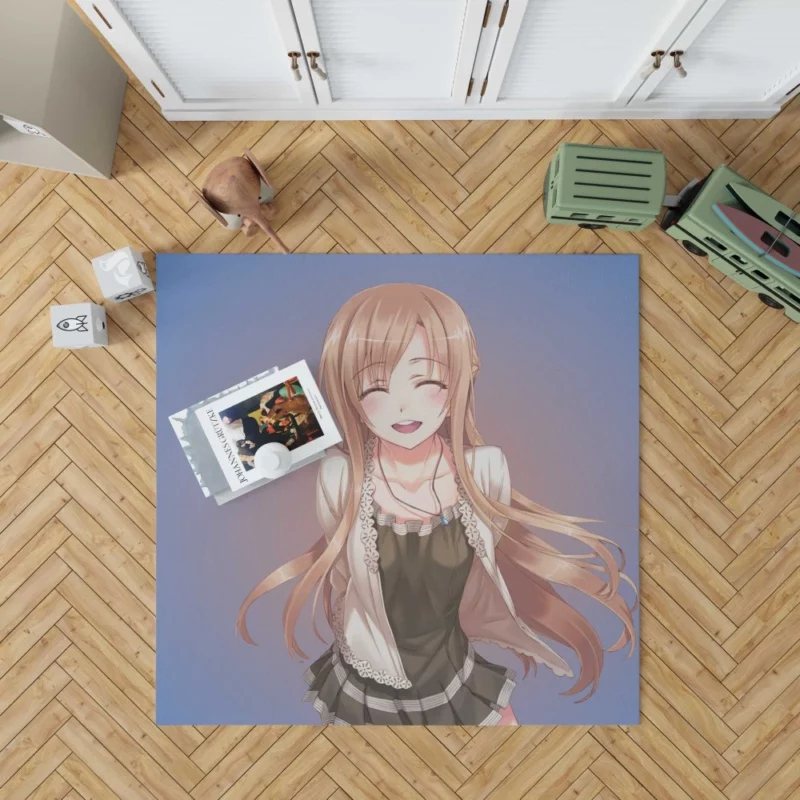 Asuna Yuuki Diving into Virtual Worlds Anime Rug