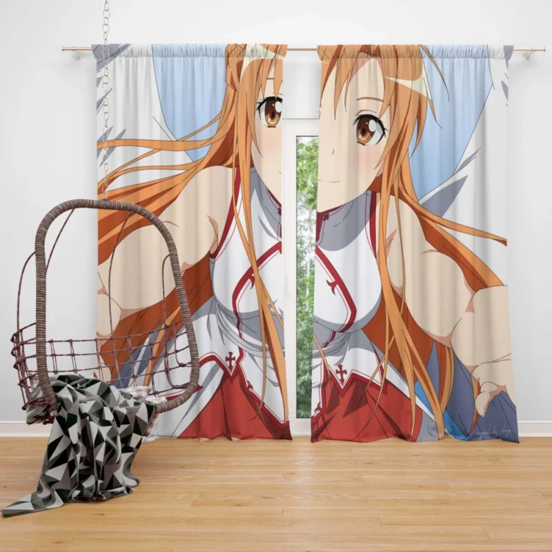 Asuna Yuuki Embodiment of Strength Anime Curtain