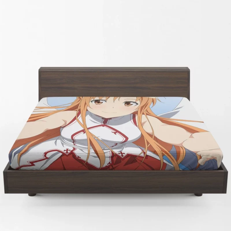 Asuna Yuuki Embodiment of Strength Anime Fitted Sheet 1