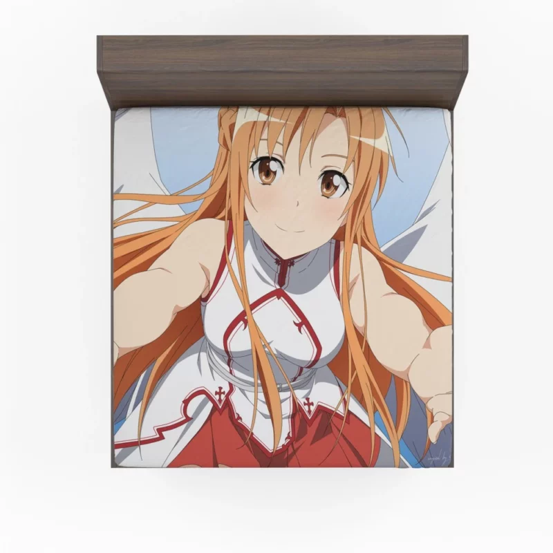 Asuna Yuuki Embodiment of Strength Anime Fitted Sheet