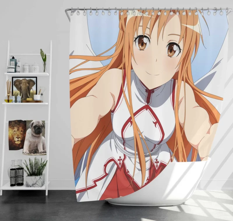 Asuna Yuuki Embodiment of Strength Anime Shower Curtain