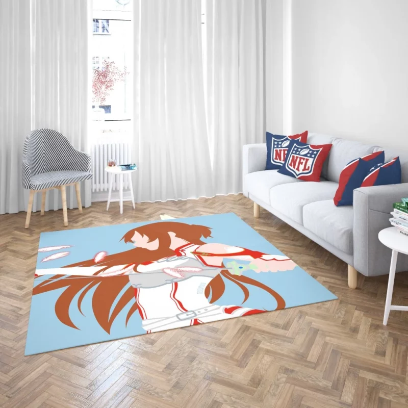 Asuna Yuuki Embodying Sword Art Online Anime Rug 2