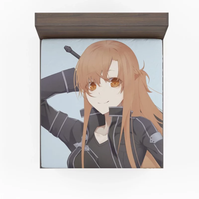 Asuna Yuuki Epic Exploits in VR Anime Fitted Sheet