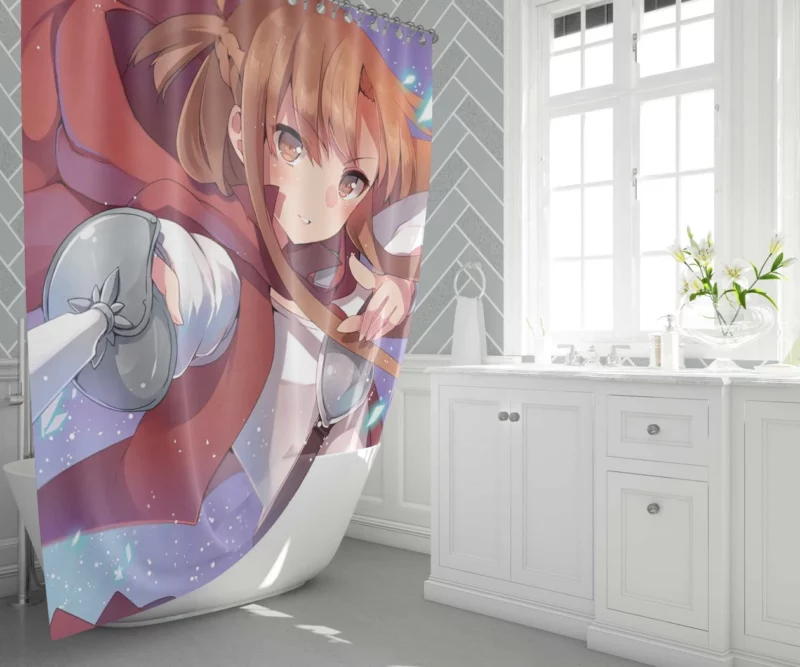 Asuna Yuuki Episodic Adventures Anime Shower Curtain 1