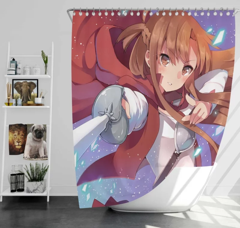 Asuna Yuuki Episodic Adventures Anime Shower Curtain