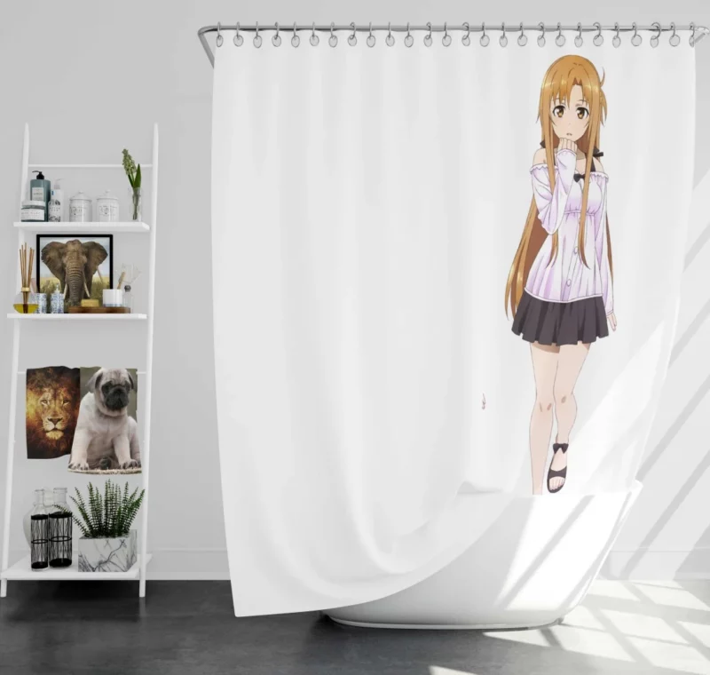 Asuna Yuuki Essence Anime Shower Curtain