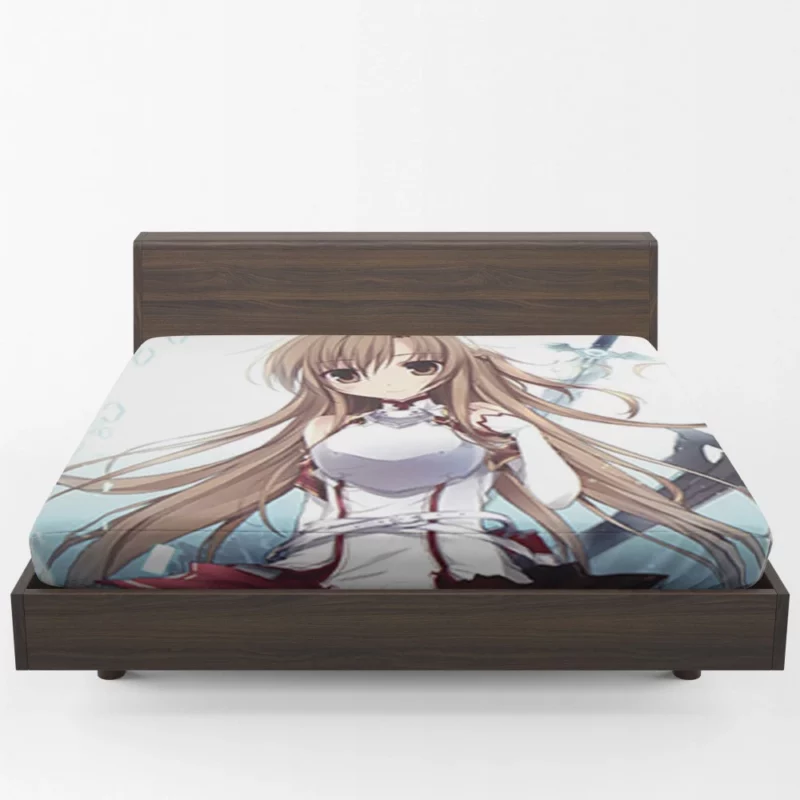 Asuna Yuuki Forging Pathways in VR Anime Fitted Sheet 1