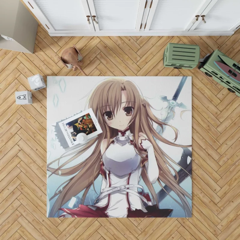 Asuna Yuuki Forging Pathways in VR Anime Rug