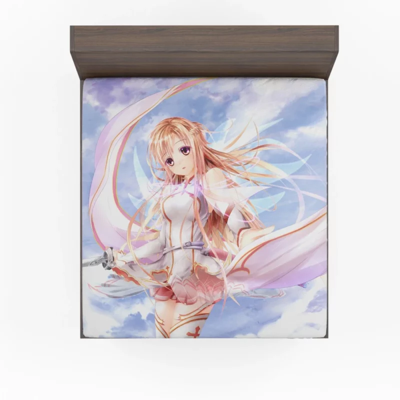 Asuna Yuuki Grace and Elegance Anime Fitted Sheet