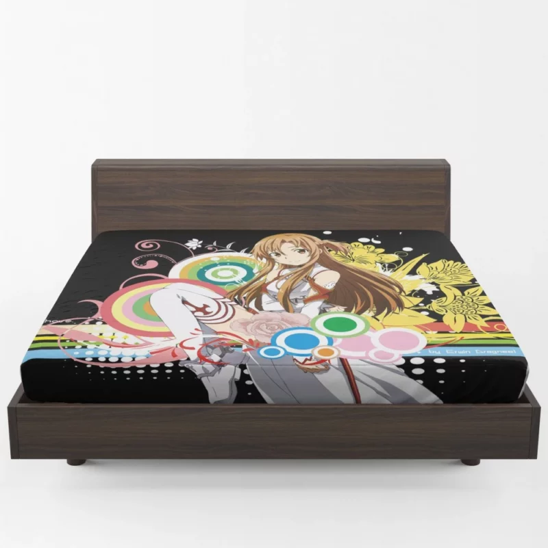 Asuna Yuuki Heroic Deeds Anime Fitted Sheet 1