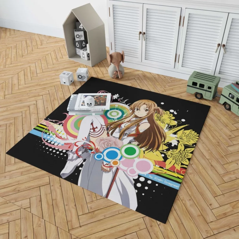 Asuna Yuuki Heroic Deeds Anime Rug 1