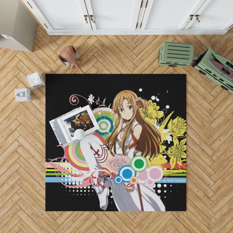 Asuna Yuuki Heroic Deeds Anime Rug