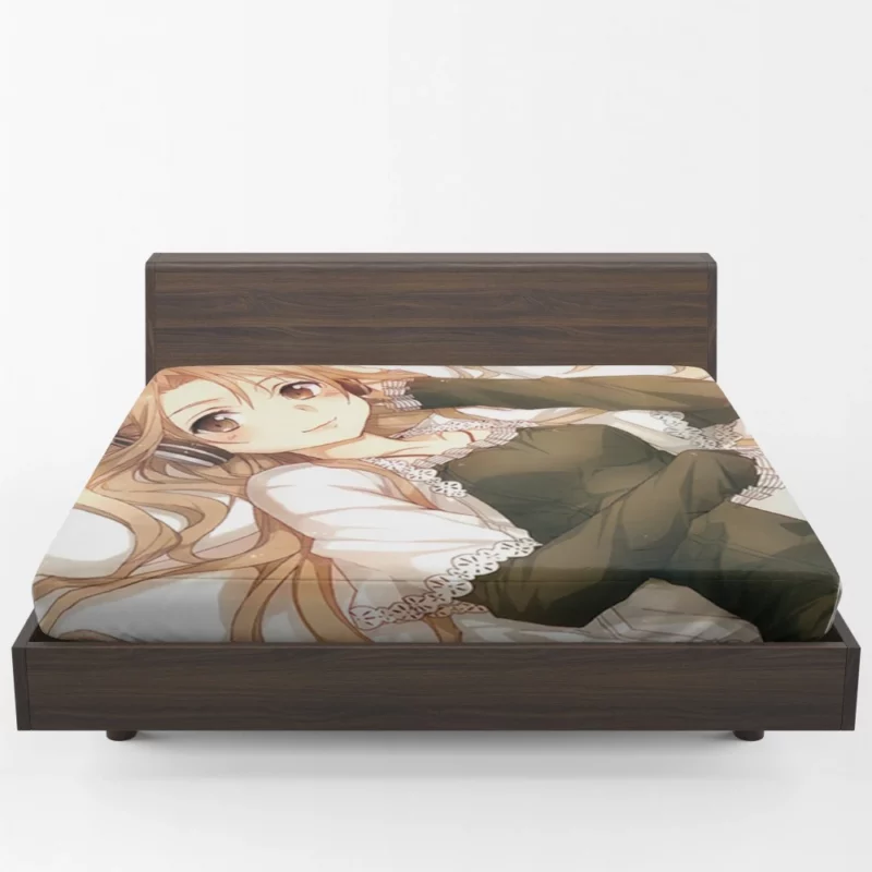 Asuna Yuuki Iconic Appearance Anime Fitted Sheet 1