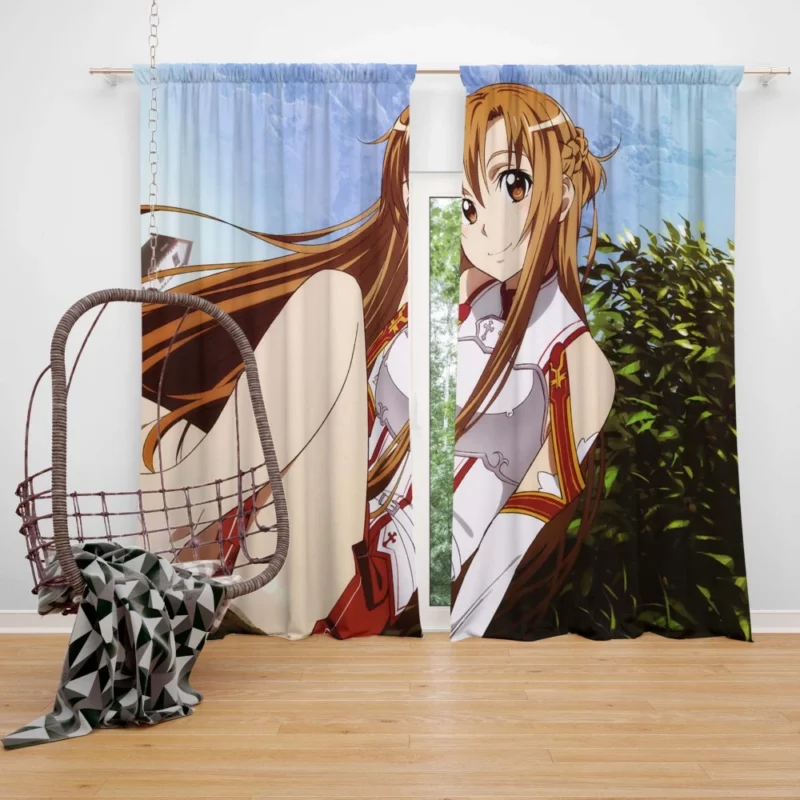 Asuna Yuuki Impactful Presence Anime Curtain